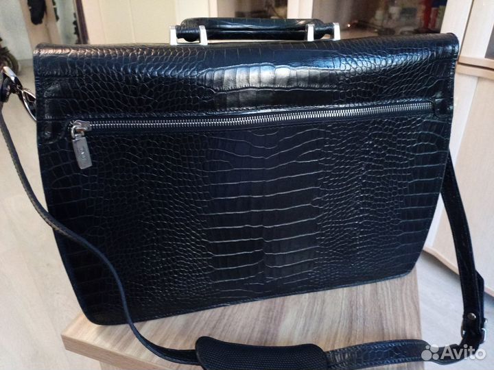 Мужской кожаный портфель Fabi