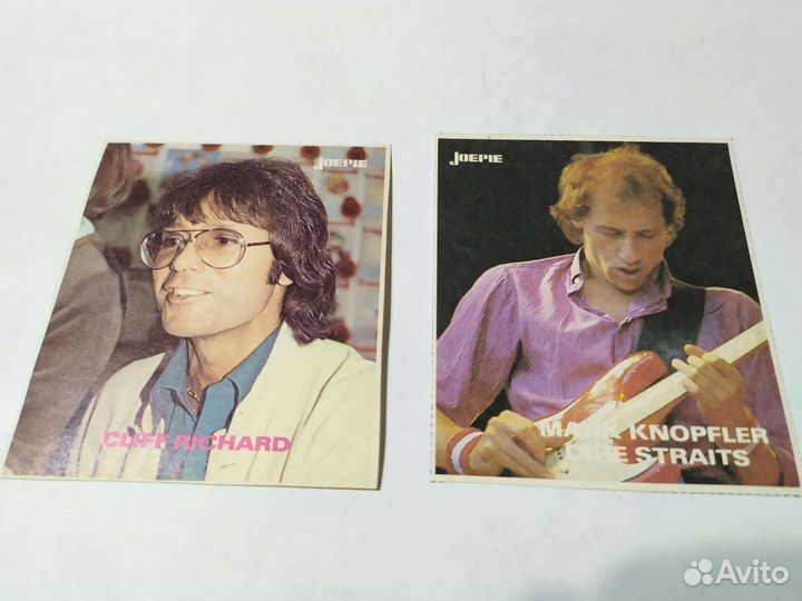 Наклейки-Стикеры. Музыканты 60-70г.(8шт.)