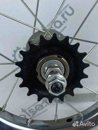 Обод 12 задний железный в сборе с втулкой