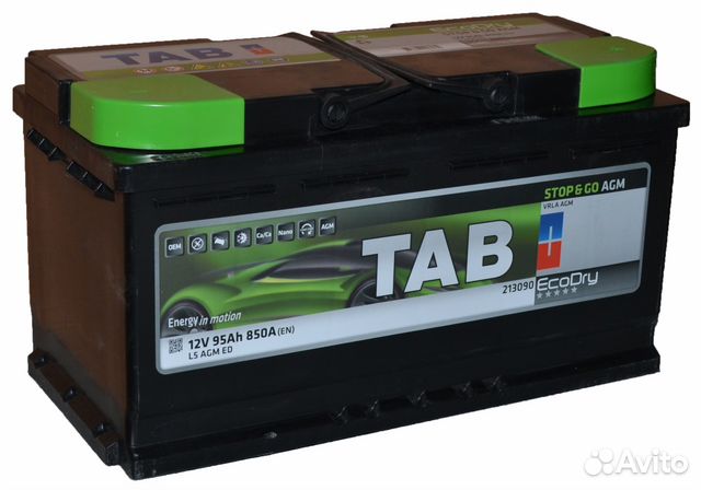 Новые AGM аккумуляторы 95Ач TAB EcoDry (AGM)