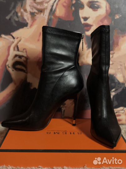 Сапоги ботильоны 37