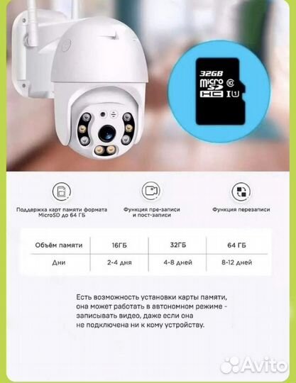 Wi-fi ip-камера видеонаблюдения уличная