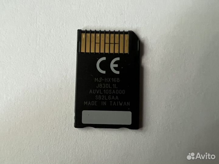 Карточка sony Memory Stick PRO Duo MagicGate 16гб