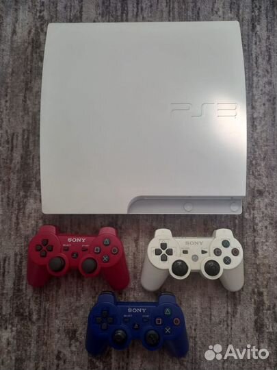 Sony PS3 Slim Белая непрошитая