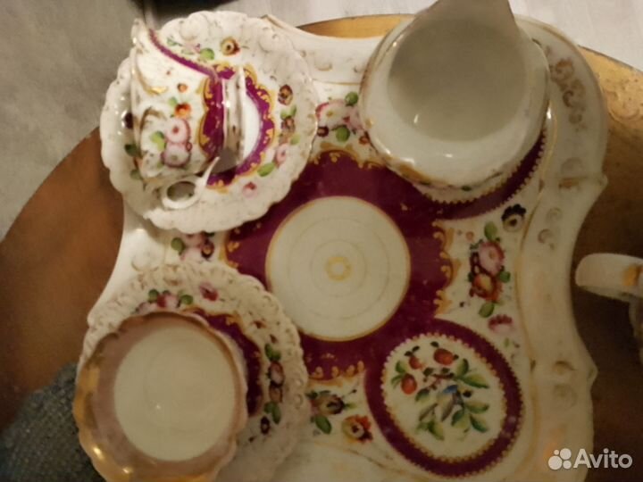 Старинный дореволюционный сервиз tet-a-tet