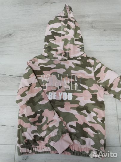 Кофта с капюшоном для девочки размер 116