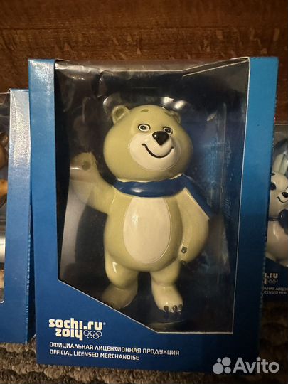 Фигурки Олимпиада Сочи медведь зайка леопард