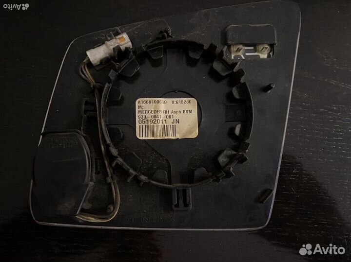 Зеркальные элементы зеркал mercedes х164, 166