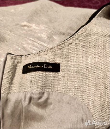 Massimo dutti платье лен