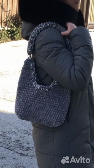 Сумка вязаная. Сумка хобо