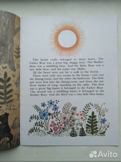 Книга для детей Толстой Три медведя на английском