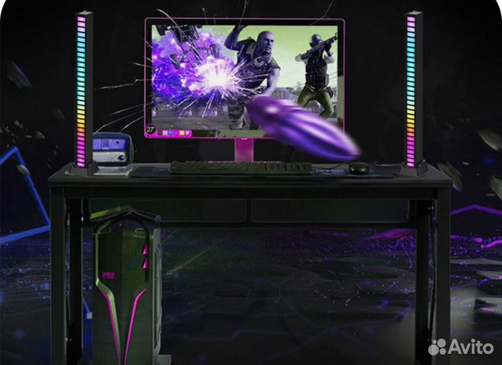 Светодиодная музыкальная rgb лампа лента