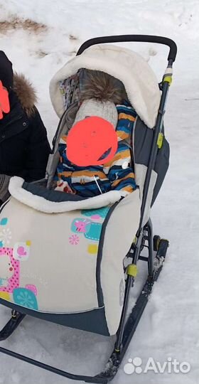 Коляска санки ника