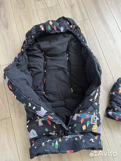 Зимний конверт в коляску leokid