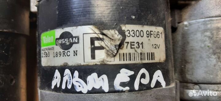 Стартер Ниссан Альмера N15