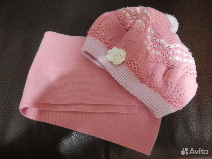 Берет с шарфиком