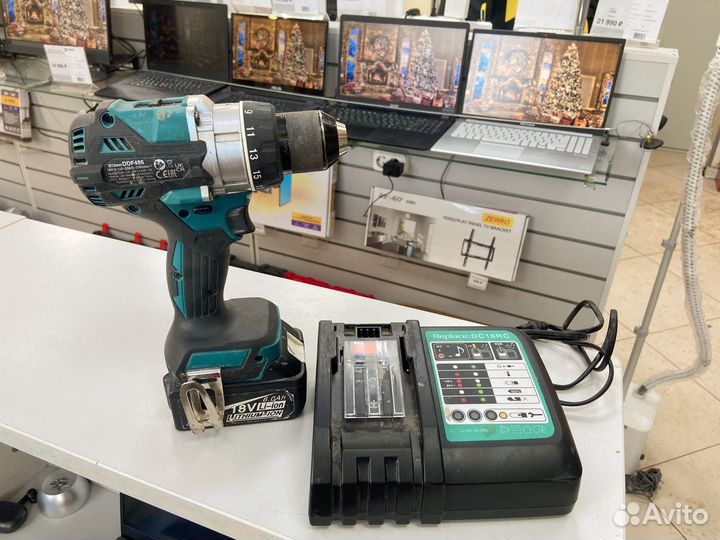 Ч7) Шуруповерт Makita DDF486