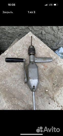 Дрель ручная механическая СССР