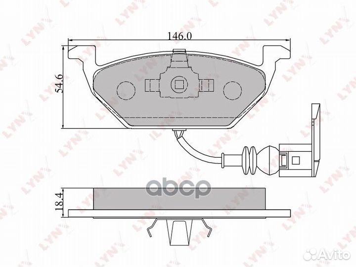 Колодки тормозные дисковые перед BD1202 LYN