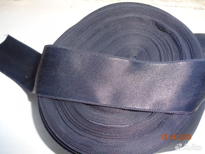 Лента атласная чёрная СССР