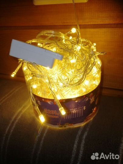 Гирлянда штора занавес