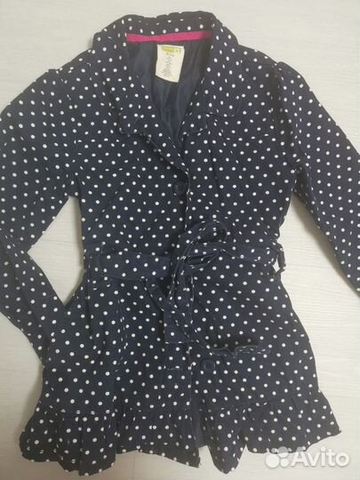 Хлопковый тренч на девочку