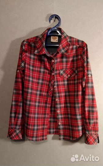 Рубашка в клетку для девочки