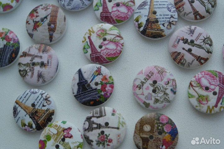 Пуговица деревянная. Винтаж, ретро, прованс