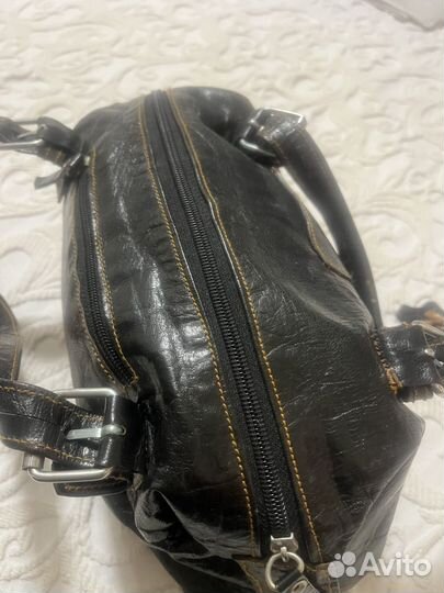 Сумка натуральная кожа коричневая