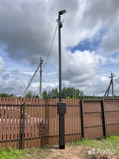 Электрификация участка. Трубостойка в Раменском