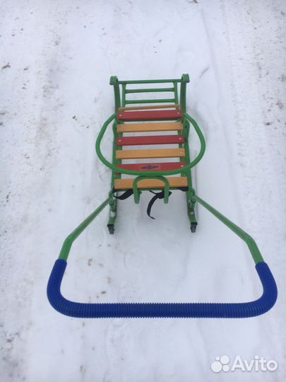 Санки с колесиками