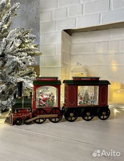 Новогодний и музыкальный светильник Поезд