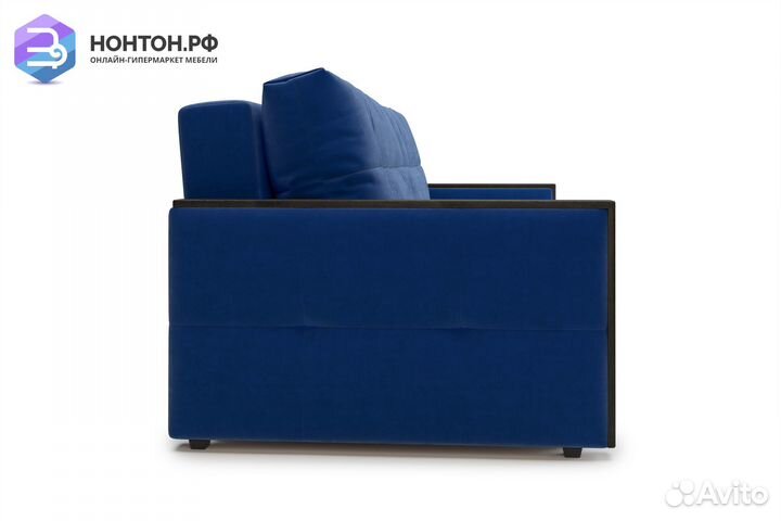 Диван еврокнижка Инсайд 3-х местный темно-синий