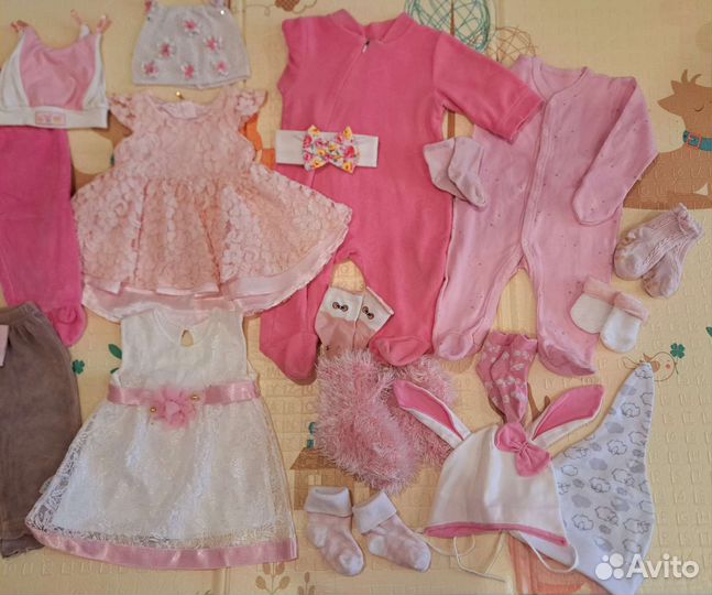 Вещи детские (одежда) пакетом для девочки 62-68 рр