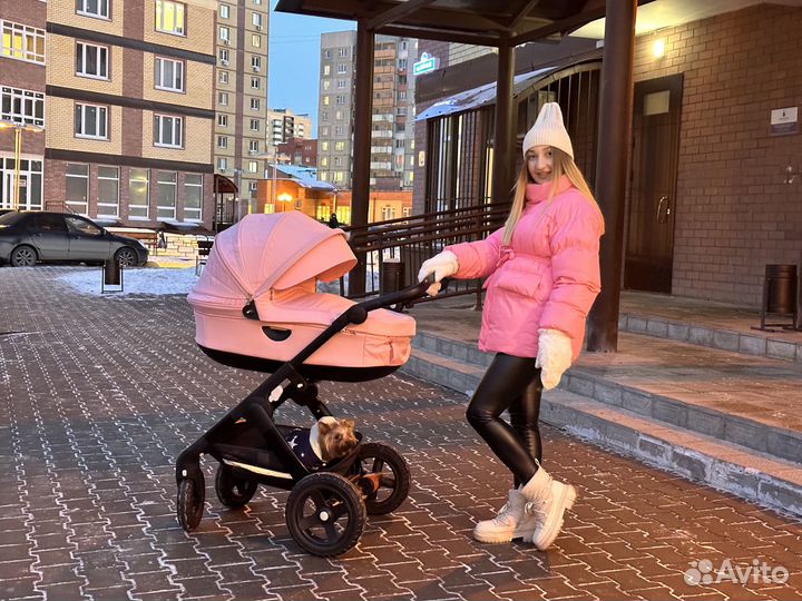 Люлька stokke trailz розовая