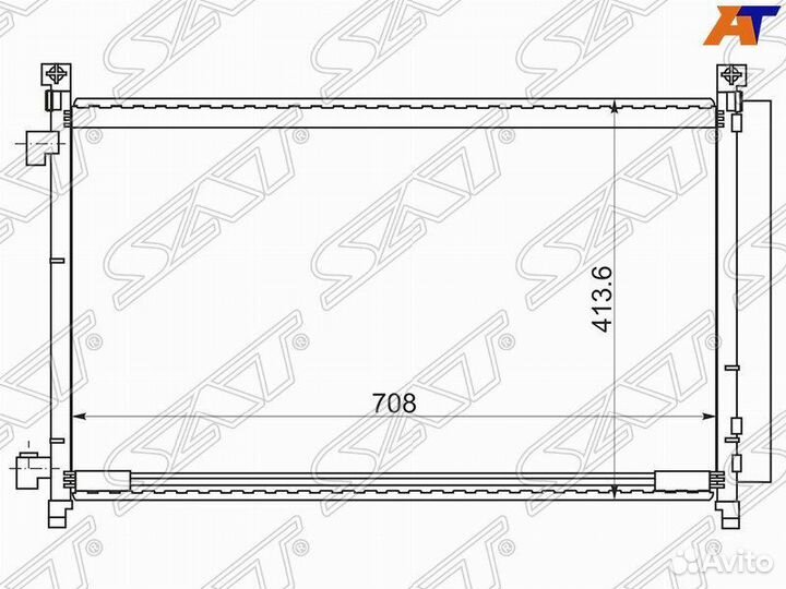 Радиатор Nissan X-Trail 2014- stdt66394A0 T32