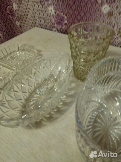 Ваза хрустальная