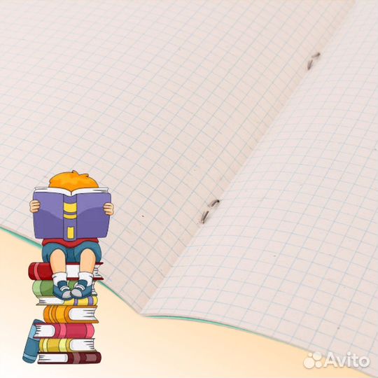 Тетрадь 12 листов, набор 20 штук, клетка