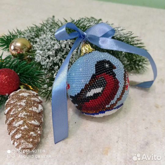 Елочный шар ручной работы