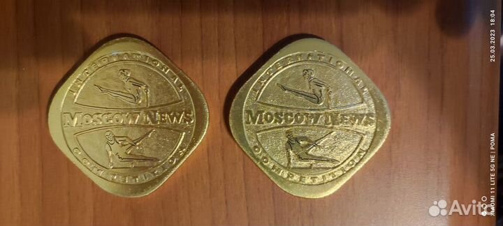 Медальки moscow news по гимнастике