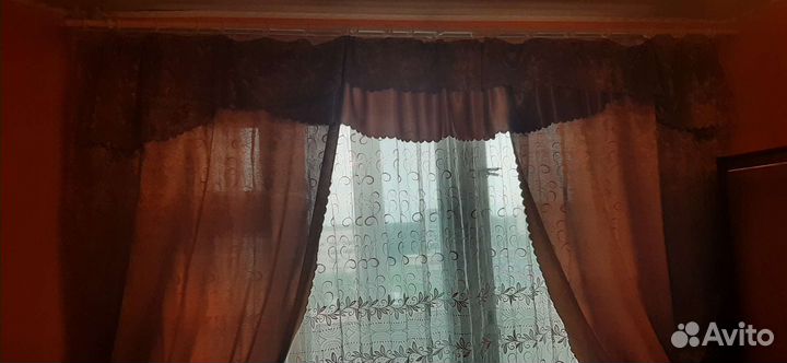Шторы с ламбрекеном+ тюль