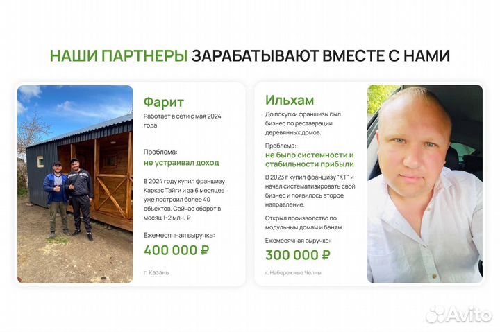 Готовый бизнес строительство домов и бань