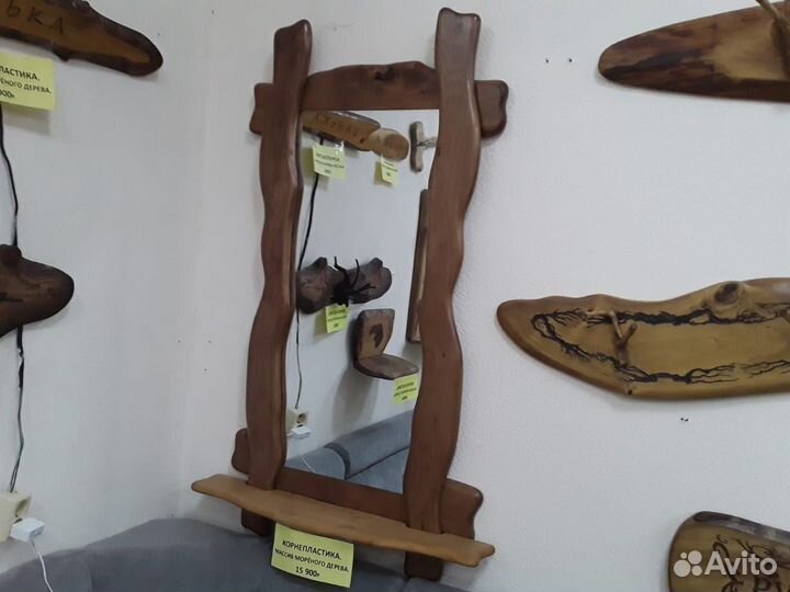 Зеркало, массив морёного дерева-2