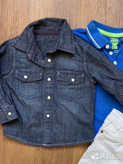 Рубашка джинсовая 86