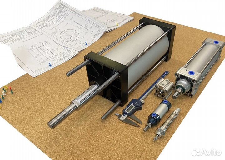 Пневмоцилиндр Festo dsbg-125-320-PPV-A (аналог)