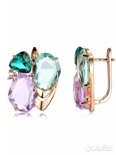 Комплект серьги и кольцо