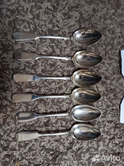 Ложка салатная серебро 875'