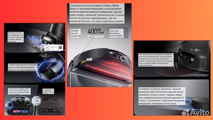 Моющий робот пылесос Roborock G30