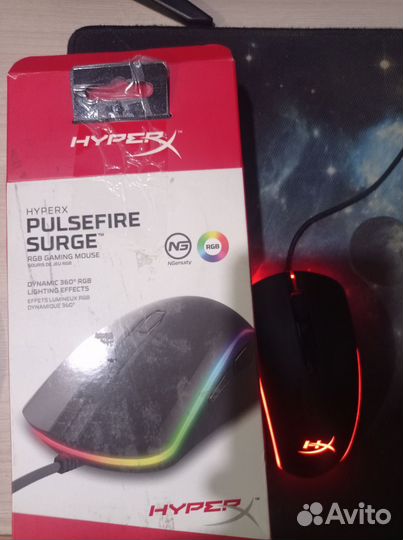 Игровая мышь hyperx pulsefire surge rgb