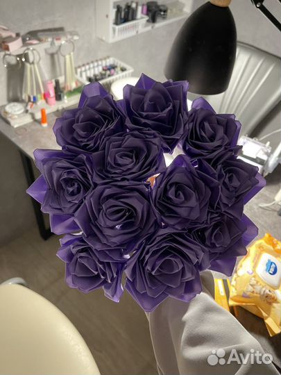 Букет из атласных лент